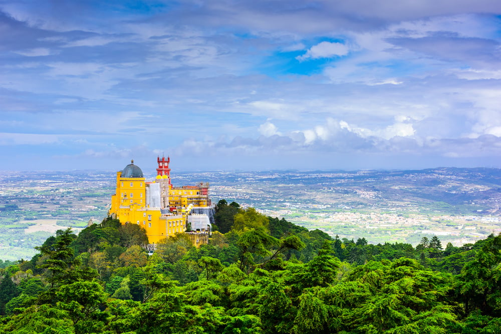 Sintra, Portugal at Pena National Palace.