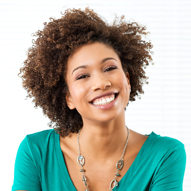 Portrait Of Young African Woman Smiling